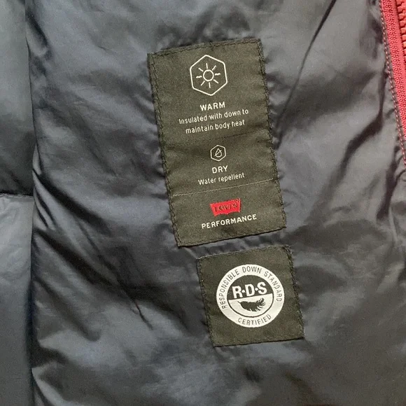 LEVI'S RETRO 90S INDIE PUFFER DOWN JACKET - Picture 9 of 13